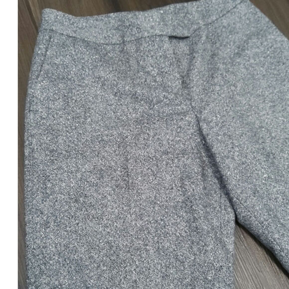 Vtg Pendleton virgin wool /silk dress pants straight leg Gray tweed 10 petite W - Picture 6 of 8